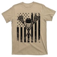 Lacrosse LAX American Flag T-Shirt