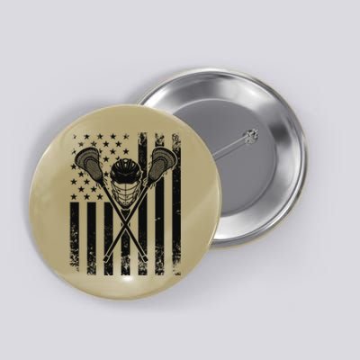 Lacrosse LAX American Flag Button