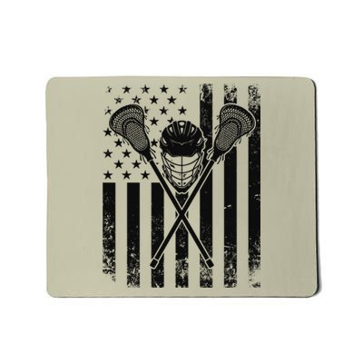 Lacrosse LAX American Flag Mousepad