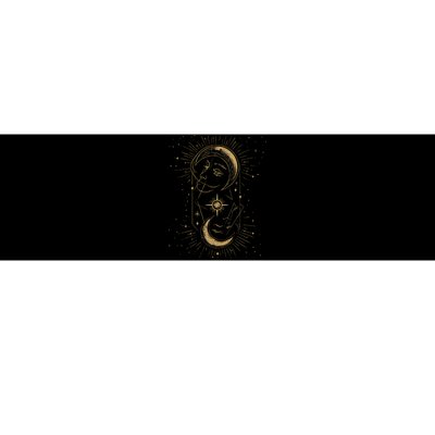 Lunar Luminescence Abstract Sun Moon Bumper Sticker