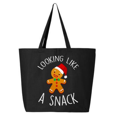 Looking Like A Snack Gingerbread Christmas Cookie Xmas Gift 25L Jumbo Tote