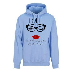 Lolli Like A Normal Grandma Only More Awesome Glasses Face Unisex Surf Hoodie