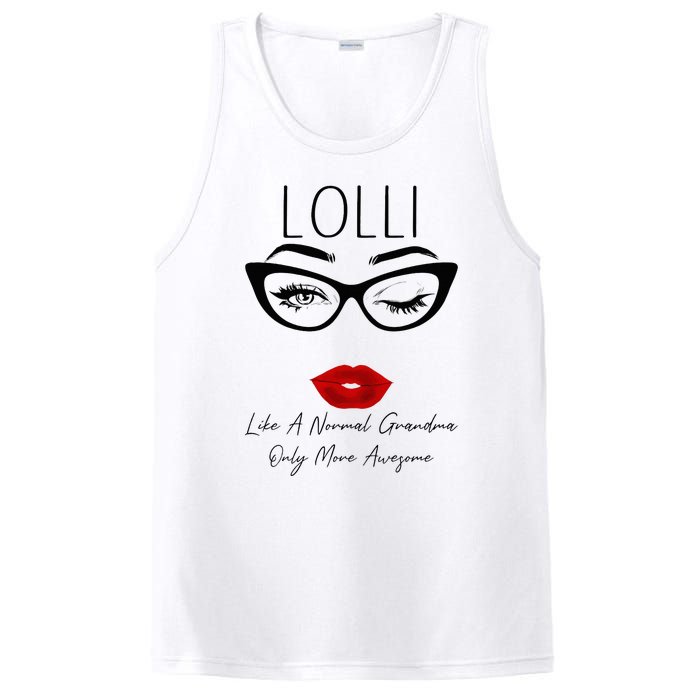 Lolli Like A Normal Grandma Only More Awesome Glasses Face PosiCharge Competitor Tank