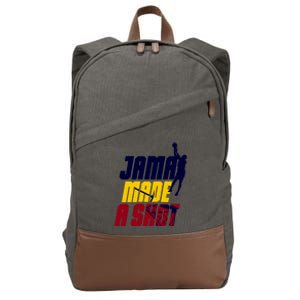 Lebron Los Angeles Basketball Jama Made A Shot Cotton Canvas Backpack