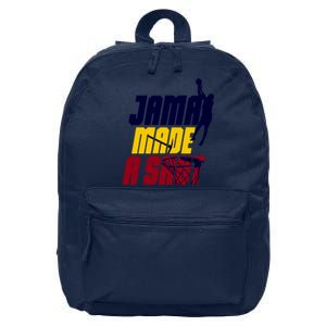 Lebron Los Angeles Basketball Jama Made A Shot 16 in Basic Backpack