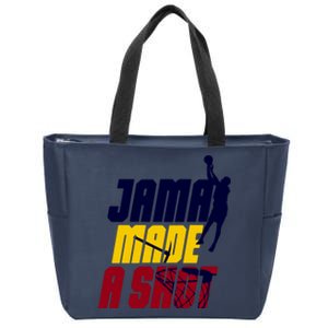 Lebron Los Angeles Basketball Jama Made A Shot Zip Tote Bag