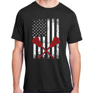 Lacrosse LAX American USA Flag Adult ChromaSoft Performance T-Shirt