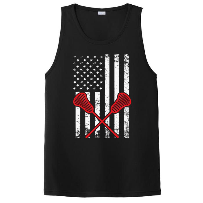 Lacrosse LAX American USA Flag PosiCharge Competitor Tank