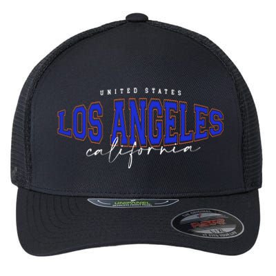 LA Los Angeles California Vintage Flexfit Unipanel Trucker Cap