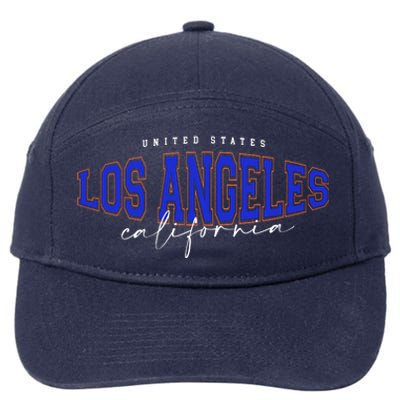 LA Los Angeles California Vintage 7-Panel Snapback Hat