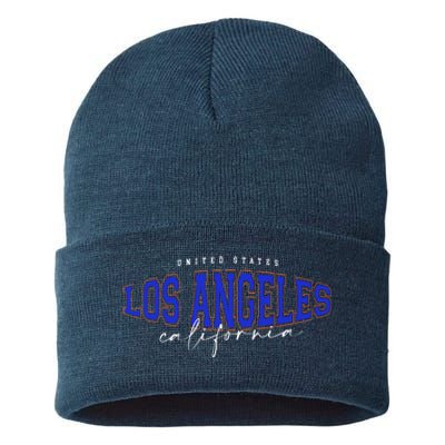 LA Los Angeles California Vintage Sustainable Knit Beanie