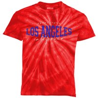 LA Los Angeles California Vintage Kids Tie-Dye T-Shirt