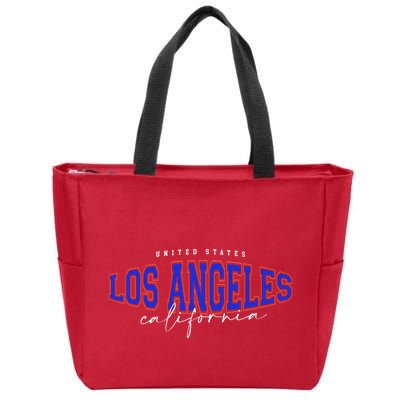 LA Los Angeles California Vintage Zip Tote Bag