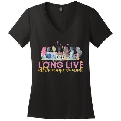 Long Live All The Magic We Made Princess Women's V-Neck T-Shirt