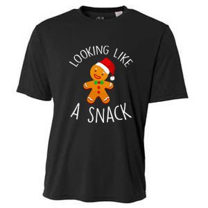 Looking Like A Snack Gingerbread Man Christmas Cookie Xmas  Cooling Performance Crew T-Shirt