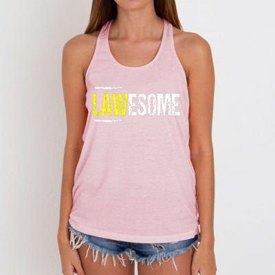 Lawesome Women's Knotted Racerback Tank