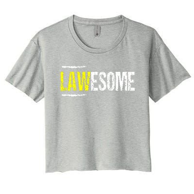 Lawesome Women's Crop Top Tee