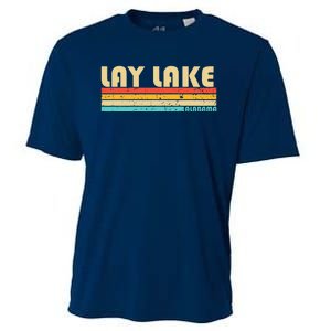 Lay Lake Alabama Funny Fishing Camping Summer Cooling Performance Crew T-Shirt