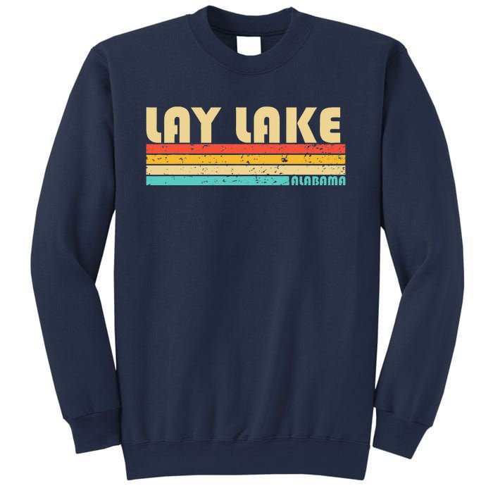 Lay Lake Alabama Funny Fishing Camping Summer Sweatshirt