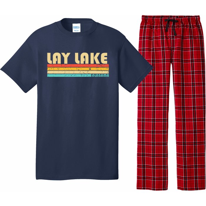 Lay Lake Alabama Funny Fishing Camping Summer Pajama Set