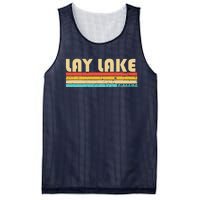 Lay Lake Alabama Funny Fishing Camping Summer Mesh Reversible Basketball Jersey Tank