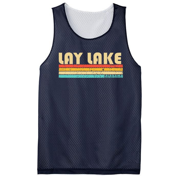 Lay Lake Alabama Funny Fishing Camping Summer Mesh Reversible Basketball Jersey Tank