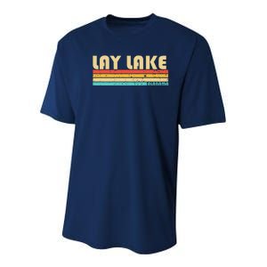 Lay Lake Alabama Funny Fishing Camping Summer Youth Performance Sprint T-Shirt