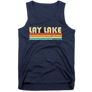 Lay Lake Alabama Funny Fishing Camping Summer Tank Top