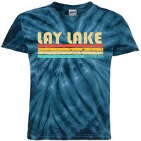 Lay Lake Alabama Funny Fishing Camping Summer Kids Tie-Dye T-Shirt