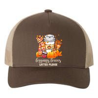 Leggings Leaves and Lattes Please Cute Coffee Fall Gift Yupoong Adult 5-Panel Trucker Hat