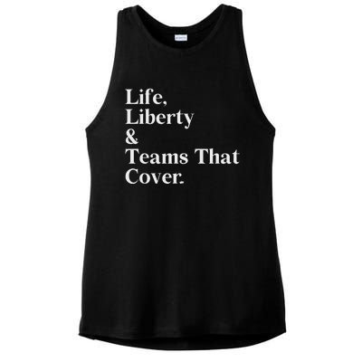 Life Liberty And Teams That Cover Ladies PosiCharge Tri-Blend Wicking Tank