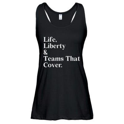 Life Liberty And Teams That Cover Ladies Essential Flowy Tank