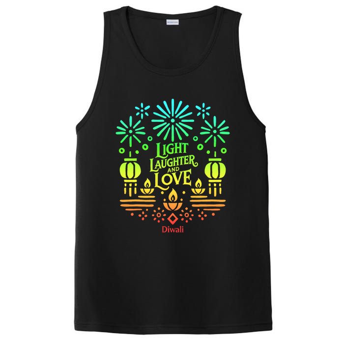 Light Laughter And Love Diwali Celebration Gift PosiCharge Competitor Tank