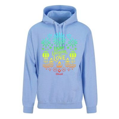 Light Laughter And Love Diwali Celebration Gift Unisex Surf Hoodie