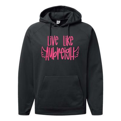 Live Like Aubreigh Performance Fleece Hoodie