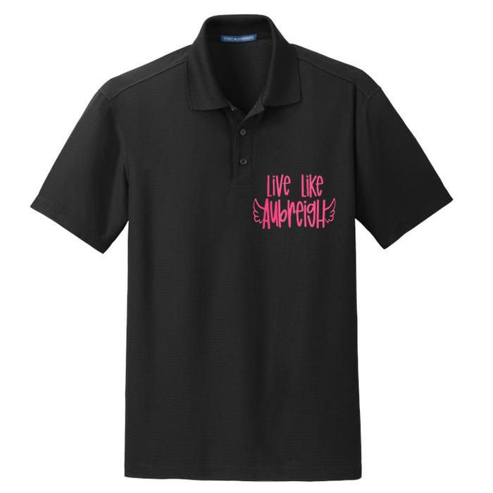 Live Like Aubreigh Dry Zone Grid Polo