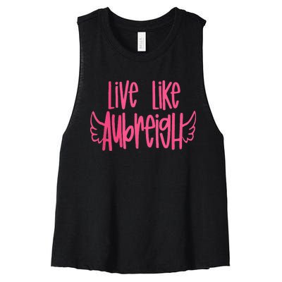 Live Like Aubreigh Women's Racerback Cropped Tank