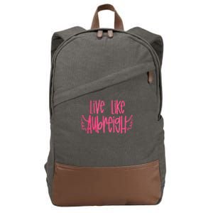 Live Like Aubreigh Cotton Canvas Backpack