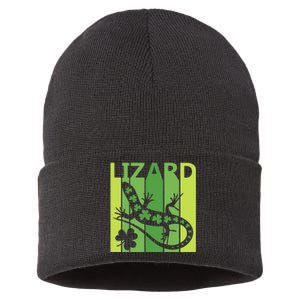 Lucky Lizard Animal St Patrick's Day Irish Gift Sustainable Knit Beanie