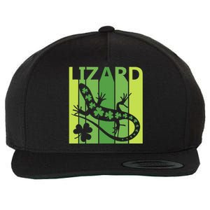 Lucky Lizard Animal St Patrick's Day Irish Gift Wool Snapback Cap