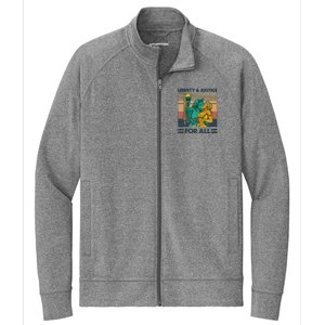 Lgbt Liberty And Justice For All Stretch Full-Zip Cadet Jacket