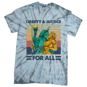 Lgbt Liberty And Justice For All Tie-Dye T-Shirt