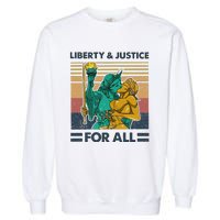 Lgbt Liberty And Justice For All Garment-Dyed Sweatshirt