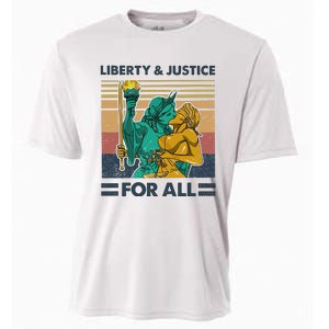 Lgbt Liberty And Justice For All Cooling Performance Crew T-Shirt