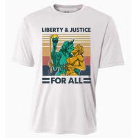 Lgbt Liberty And Justice For All Cooling Performance Crew T-Shirt