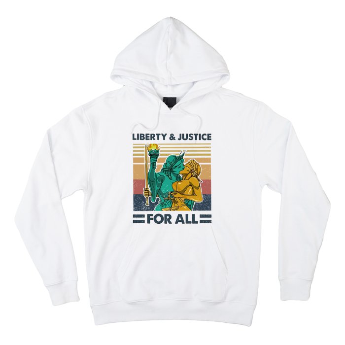 Lgbt Liberty And Justice For All Hoodie