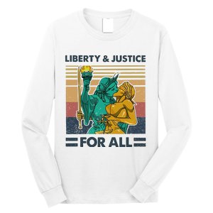 Lgbt Liberty And Justice For All Long Sleeve Shirt