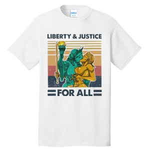 Lgbt Liberty And Justice For All Tall T-Shirt