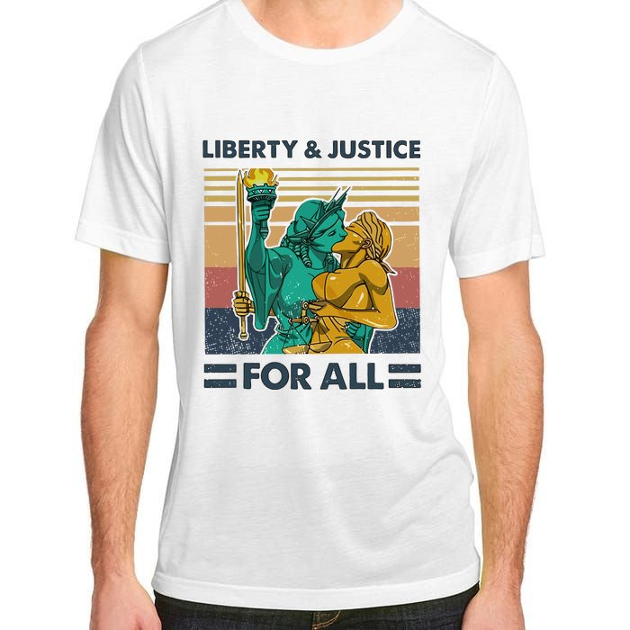 Lgbt Liberty And Justice For All Adult ChromaSoft Performance T-Shirt