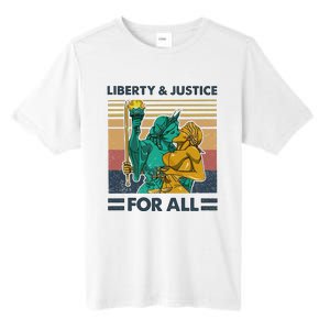 Lgbt Liberty And Justice For All Tall Fusion ChromaSoft Performance T-Shirt